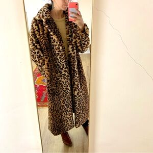 NWOT Floor Length Faux Fur Coat